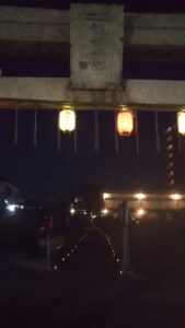 久留米諏訪神社夜