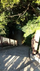 味水御井神社への階段