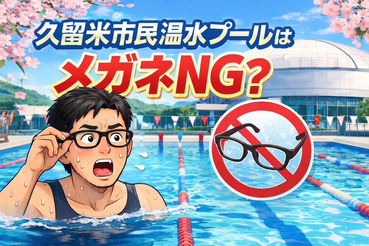 市民プールメガネNG理由