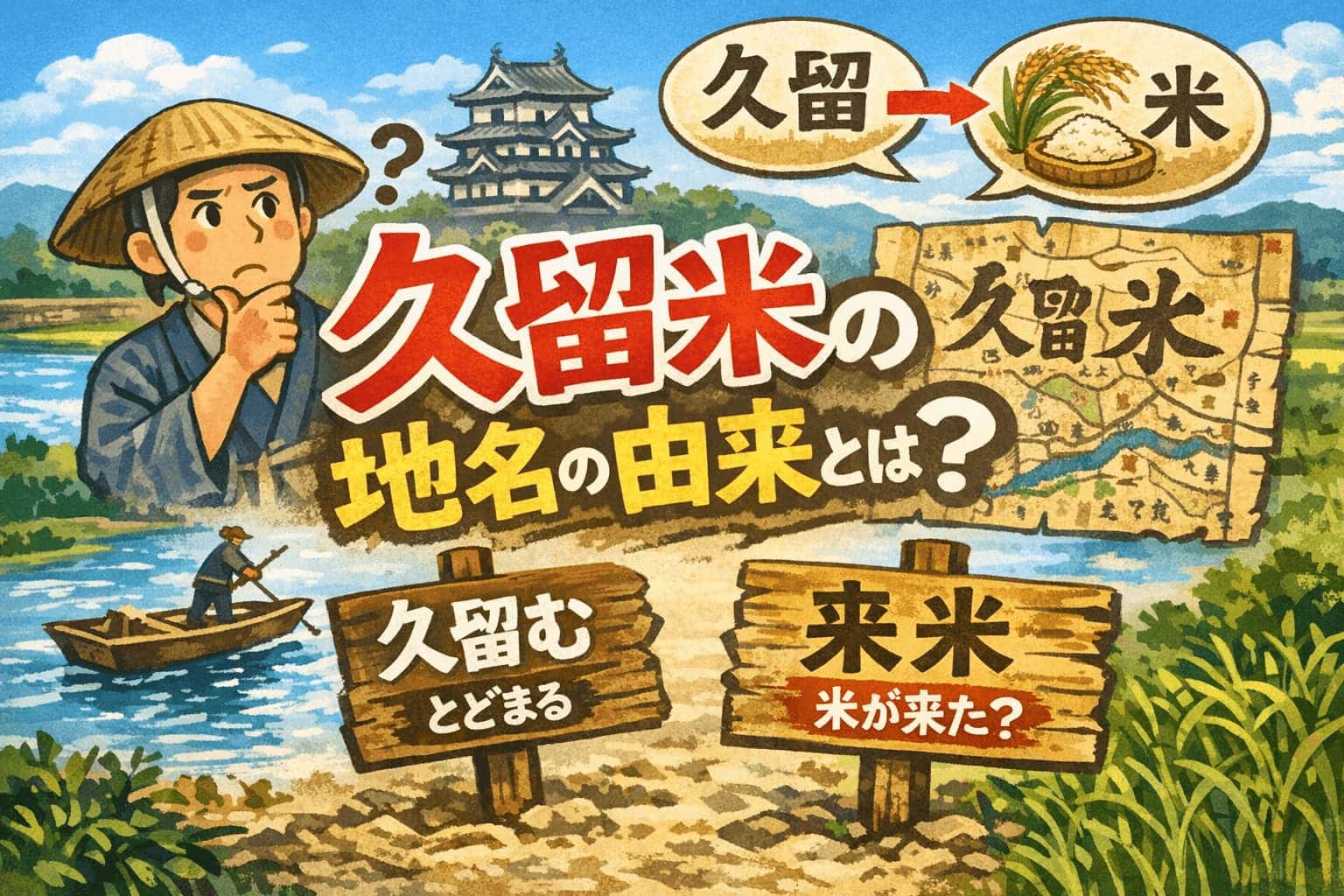 久留米の地名の由来