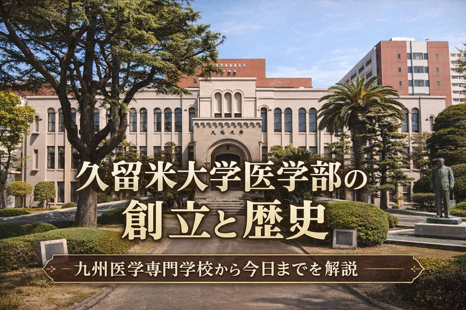 久留米大学医学部の歴史