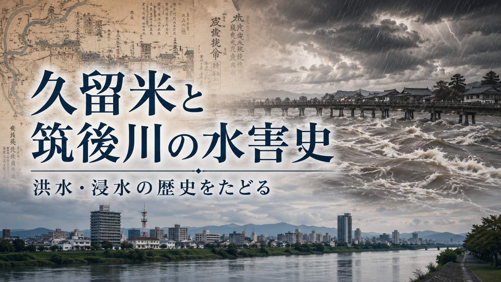 久留米　筑後川　水害の歴史