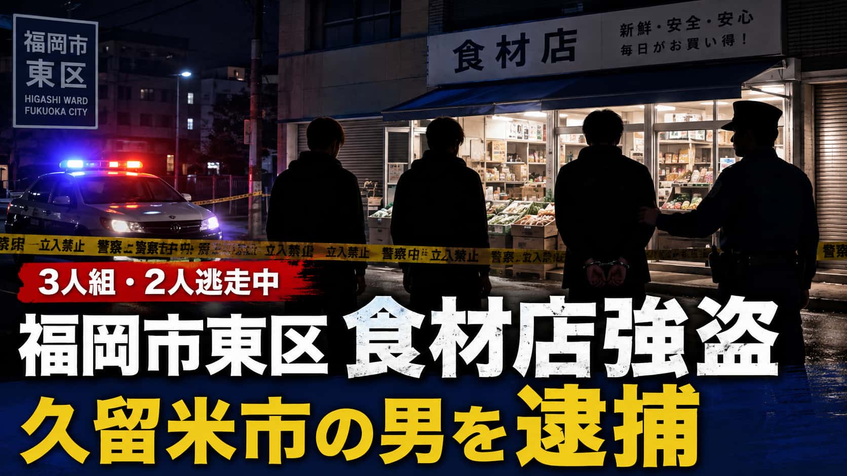 強盗久留米市の男逮捕