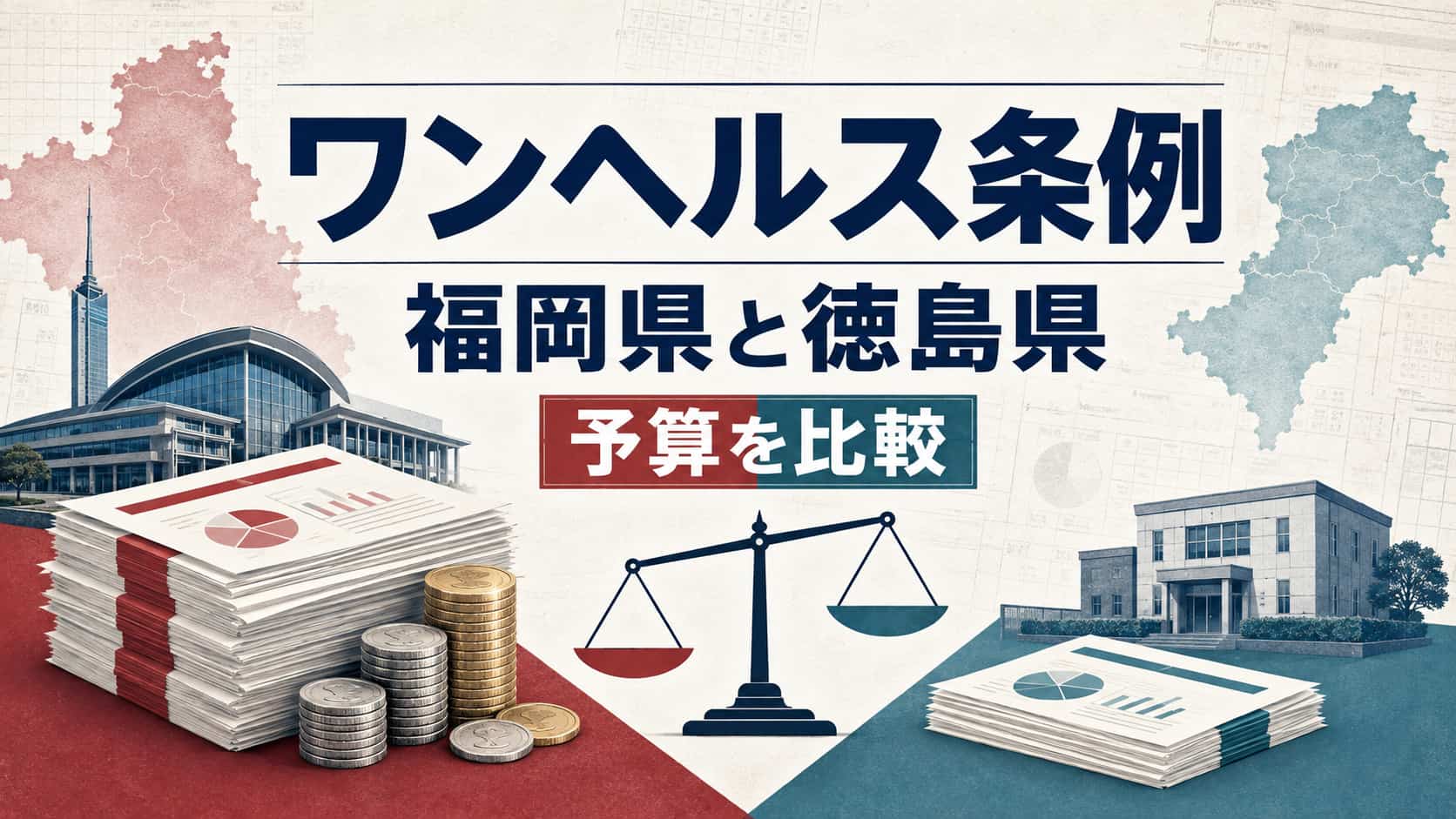 福岡県と徳島県ワンヘルス条例と予算比較