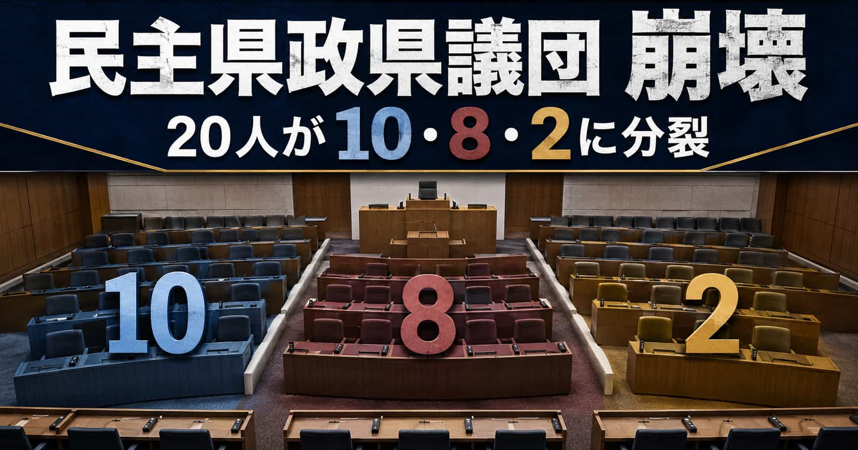 民主県政県議団崩壊